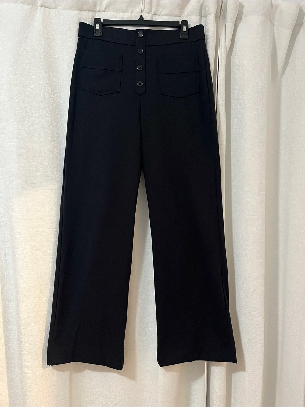 HALARA Black High-Waist Wide-Leg Pants Large NWT